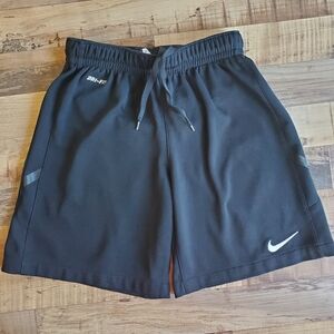 Nike Dri-Fit Black Athletic Shorts Workout Shorts Elastic Waist Lined Unisex XS
